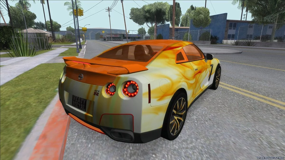 Nissan GTR Heavy Fire / GTA San Andreas