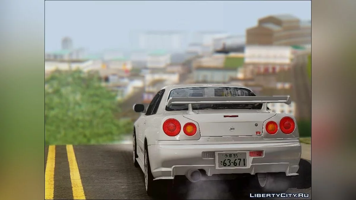 Nissan R34 Drift Star v1.0 / GTA San Andreas