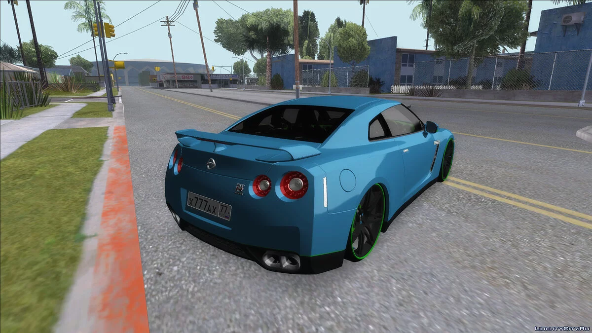 Nissan GT-R R35 Green Screen / GTA San Andreas