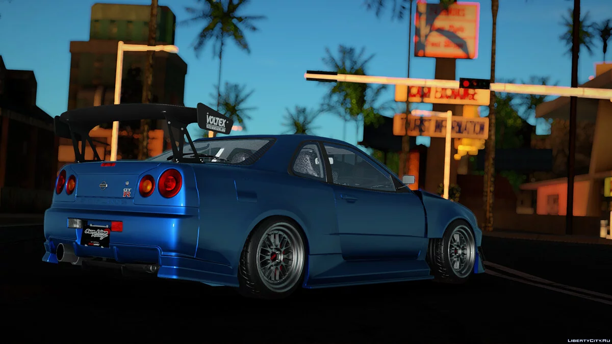 Nissan Skyline GTR R34 Sun Line / GTA San Andreas