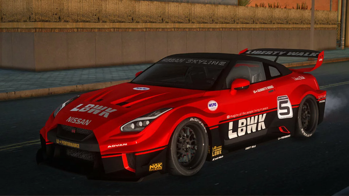 Nissan GTR R35 LB Silhouette Works / GTA San Andreas