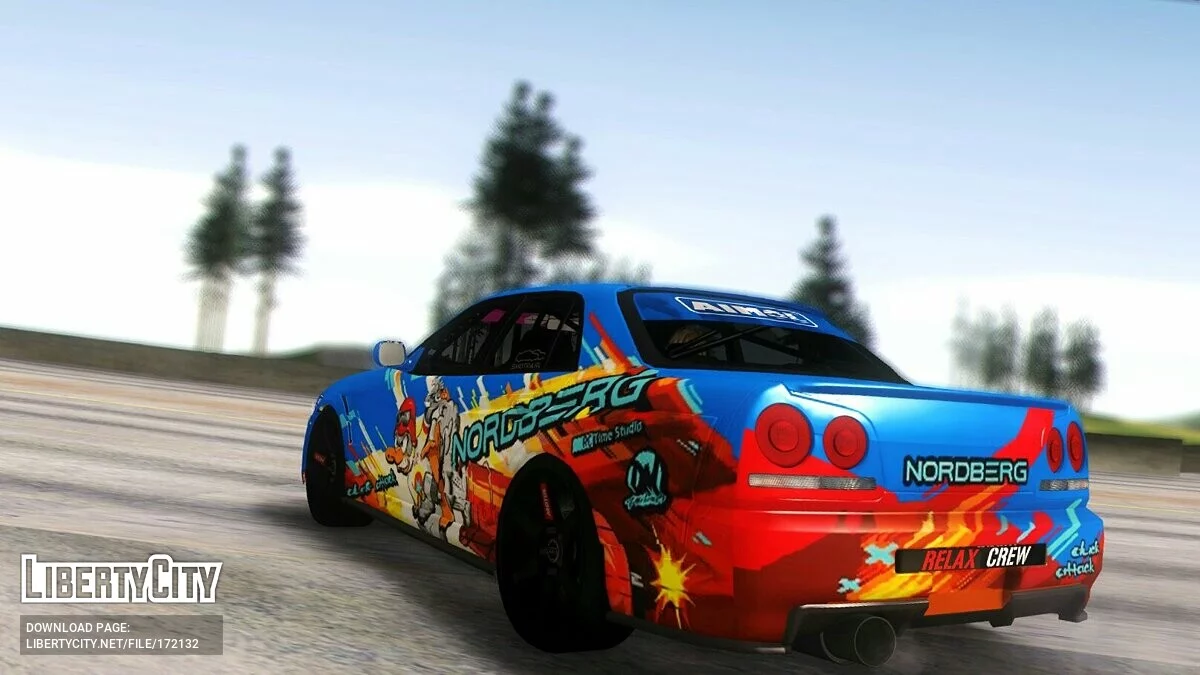 Nissan Skyline ER34 Duck Attack Team / GTA San Andreas
