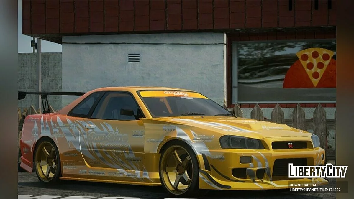 Nissan GTR R34 Sunline Racing / GTA San Andreas