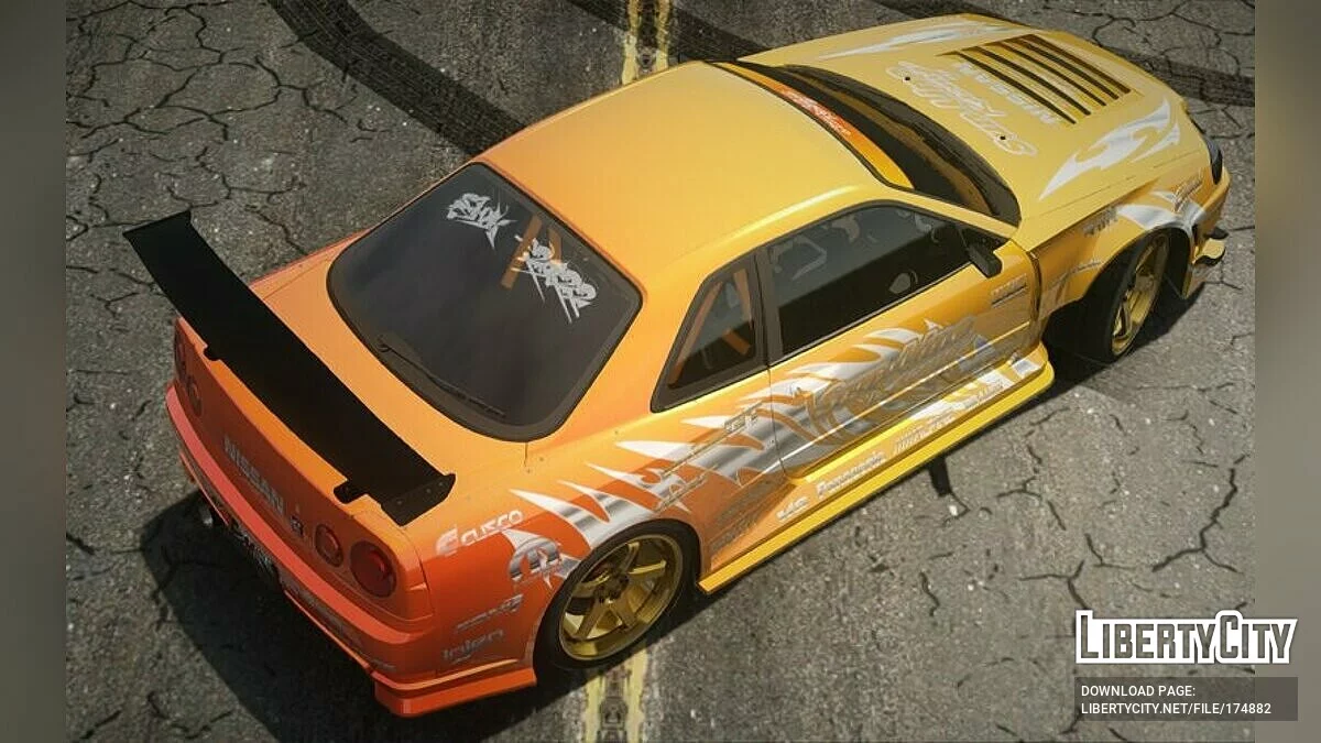 Nissan GTR R34 Sunline Racing / GTA San Andreas