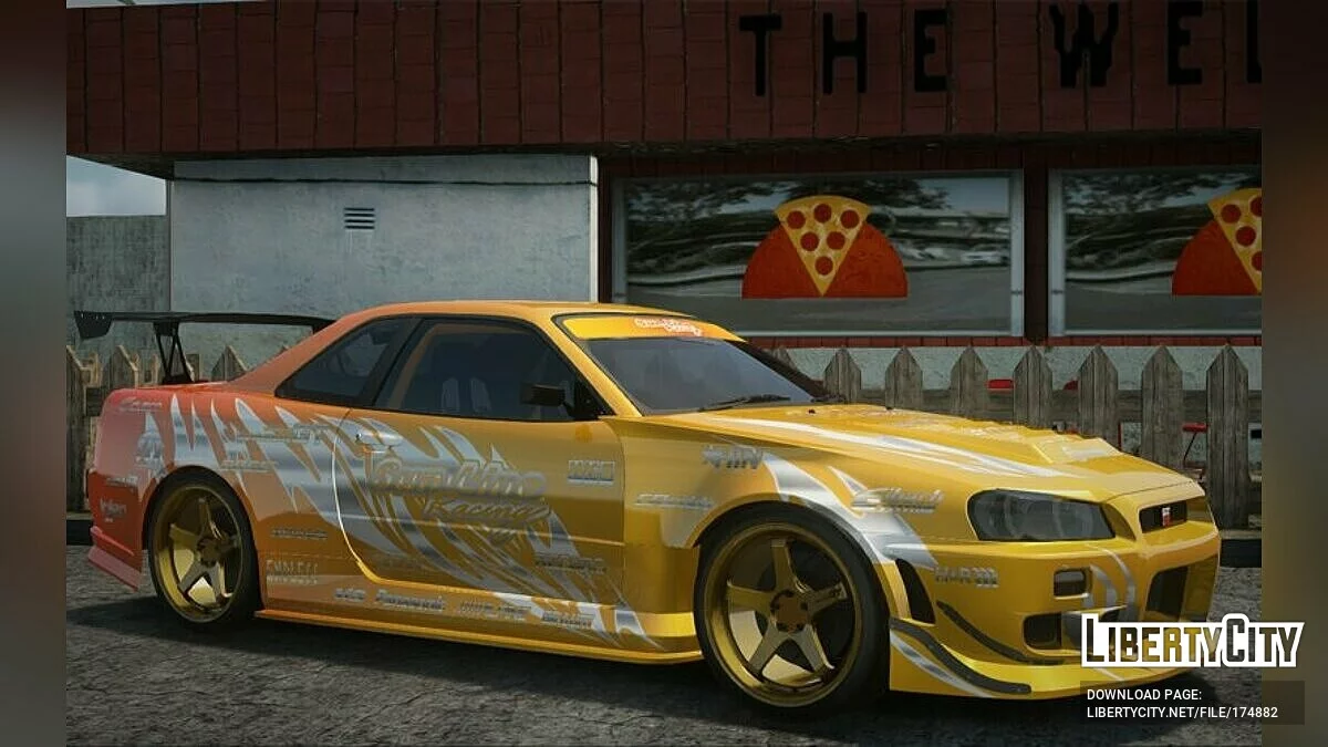 Nissan GTR R34 Sunline Racing / GTA San Andreas