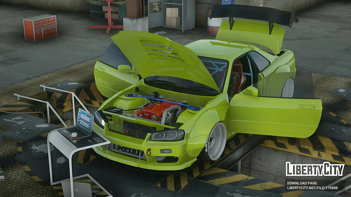 2002 Nissan Skyline GTR R34 Rocket Bunny / GTA San Andreas