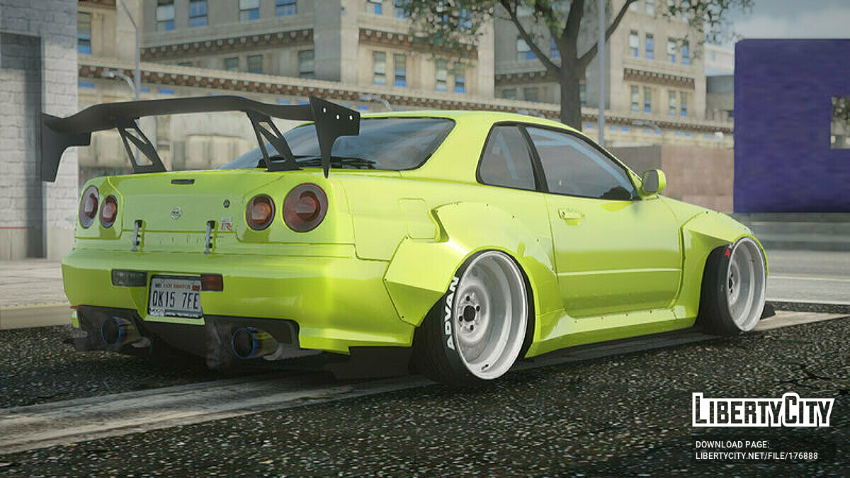 GTR r34 Rocket Bunny