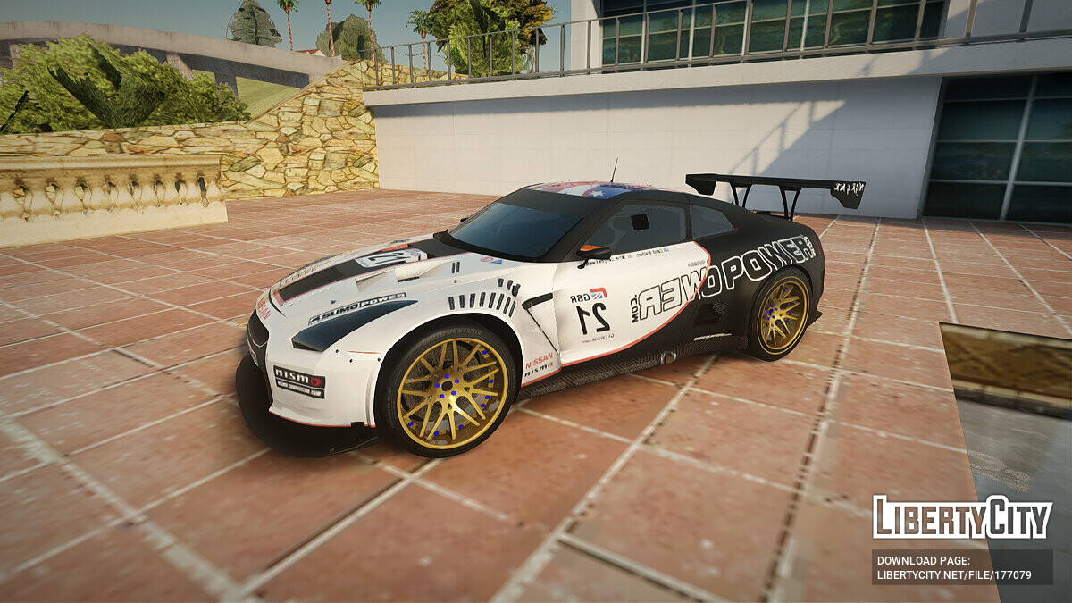 Скачать Nissan GT-R GT1 Sumo Tuning для GTA San Andreas