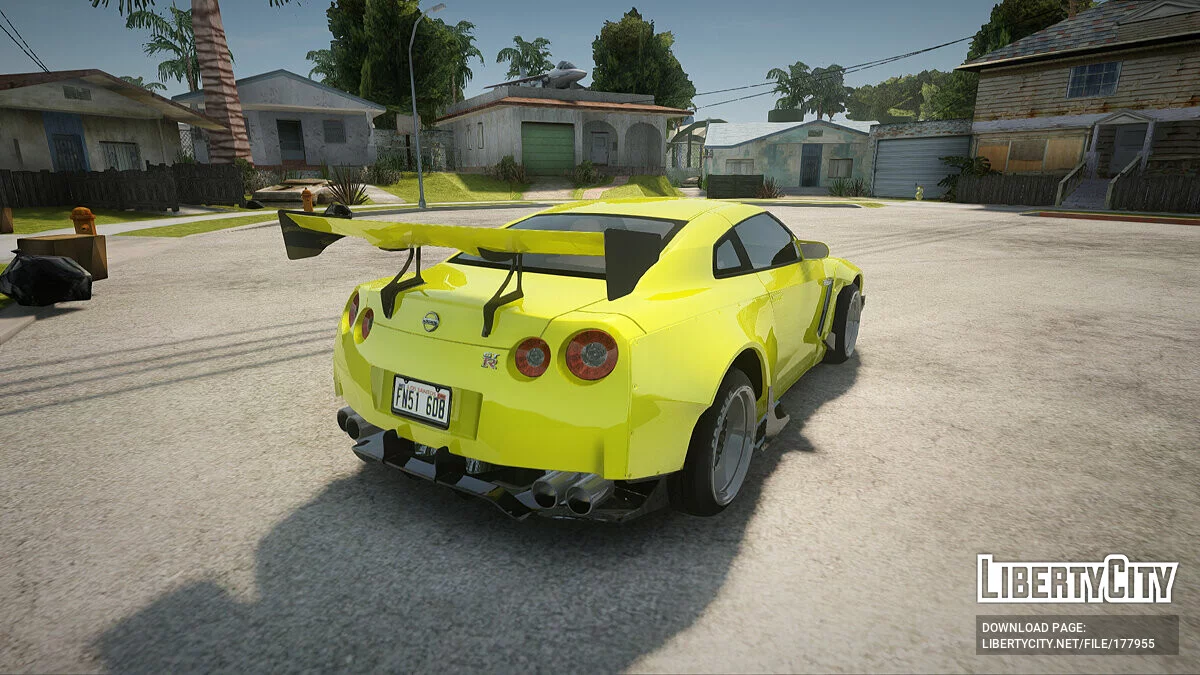 Nissan GT-R R35 Rocket Bunny v2 / GTA San Andreas