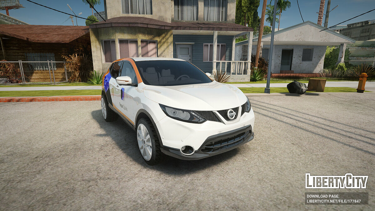 Скачать Nissan Qashqai Яндекс.Драйв для GTA San Andreas