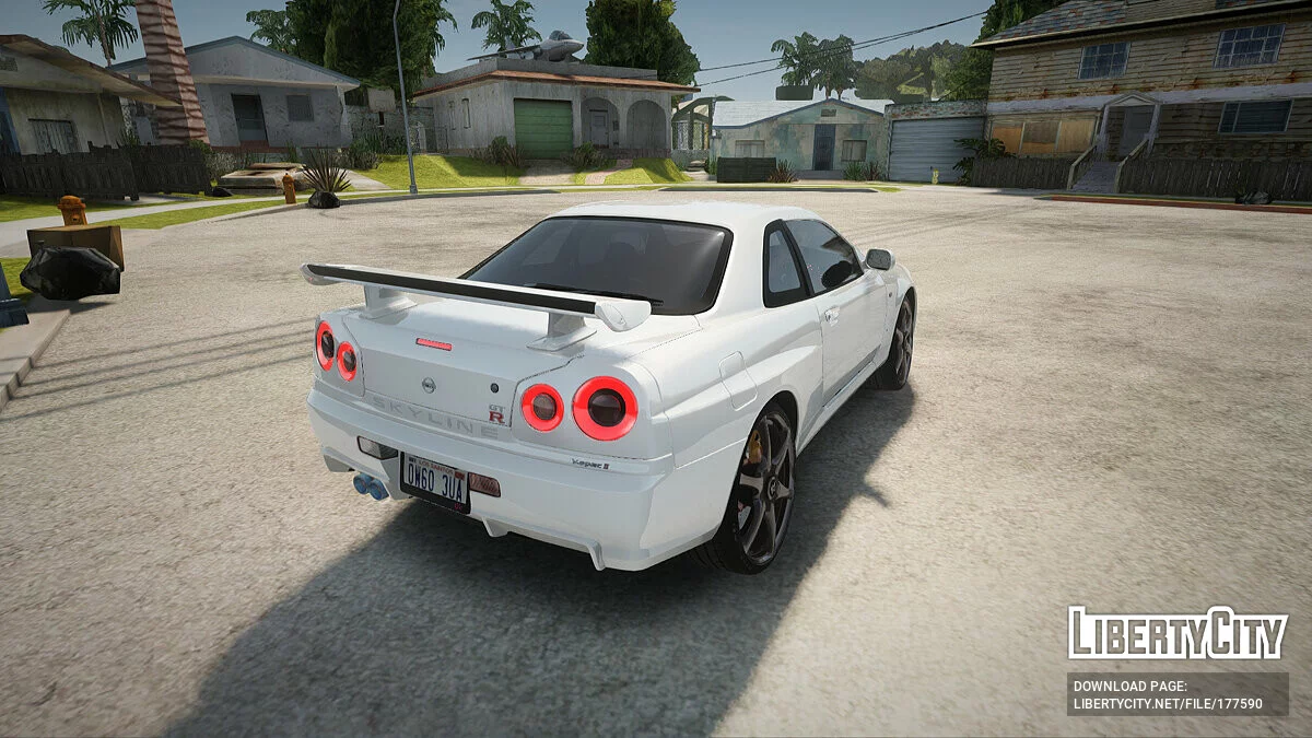 Nissan Skyline GTR V Spec II v2 / GTA San Andreas