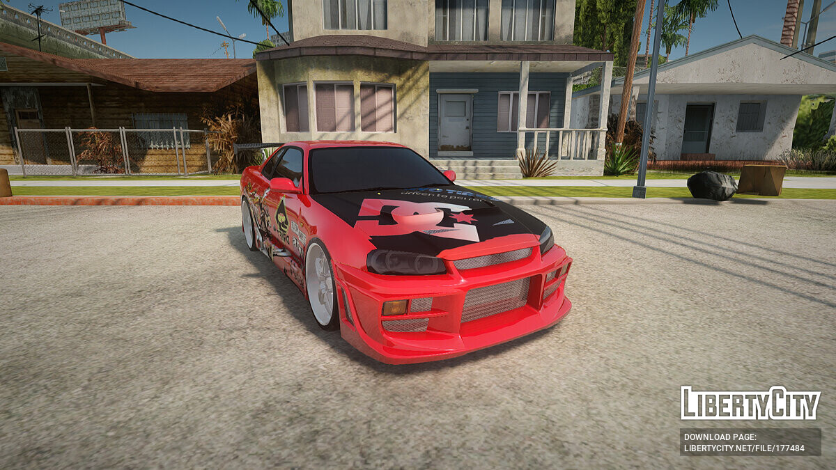 Скачать Nissan Skyline R34 Drift Monkey для GTA San Andreas