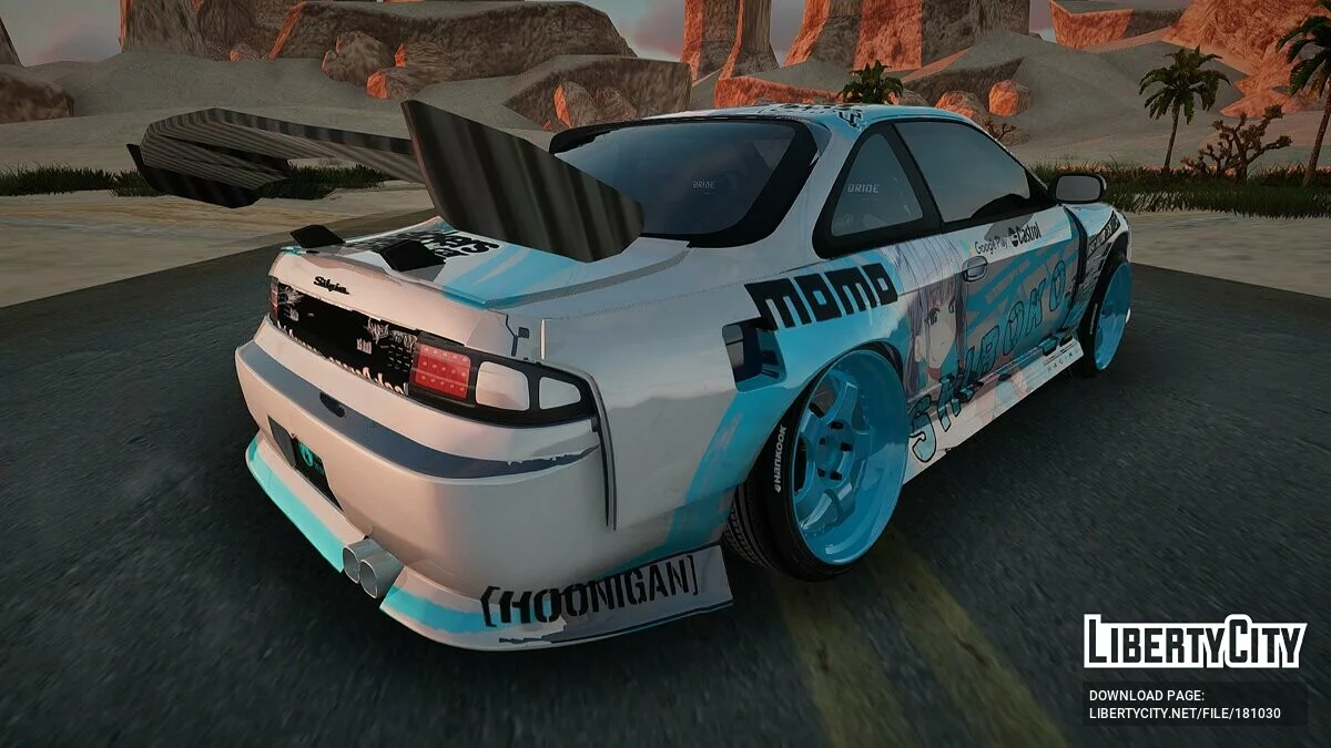 Nissan S14 Itasha Shiroko Summer / GTA San Andreas