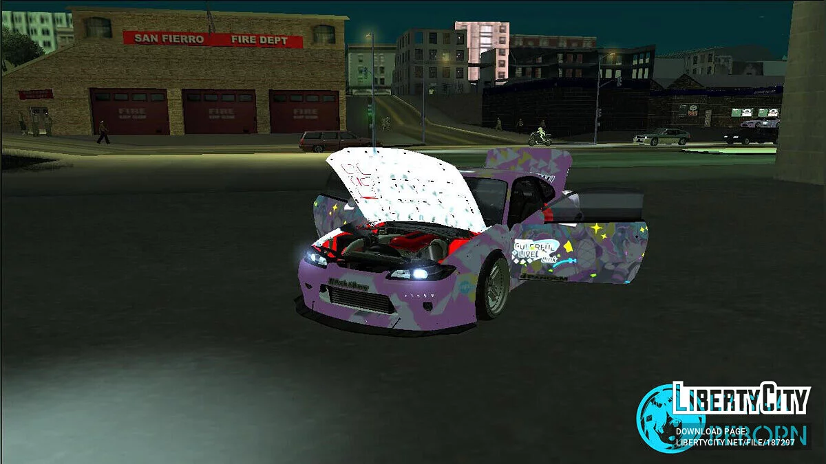 Nissan Silvia S15 Itasha Hatsune Miku of Project Sekai / GTA San Andreas