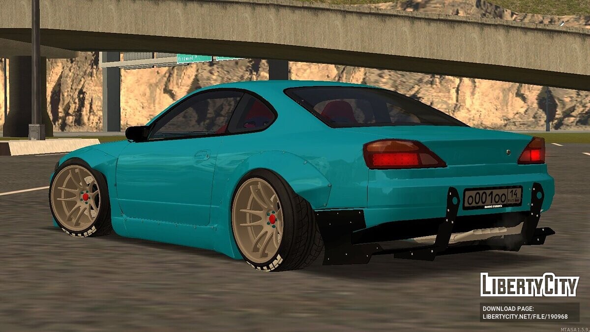 Скачать Nissan Silvia S15 Rocket Bunny + CCD Для GTA San Andreas