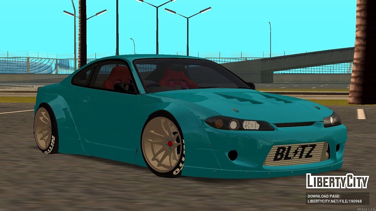 Скачать Nissan Silvia S15 Rocket Bunny + CCD Для GTA San Andreas