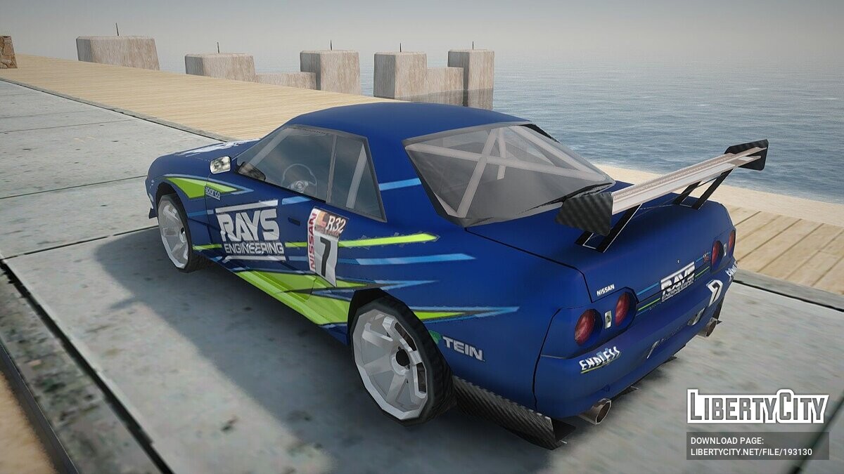 Скачать Nissan Skyline GT-R 32 Tun для GTA San Andreas