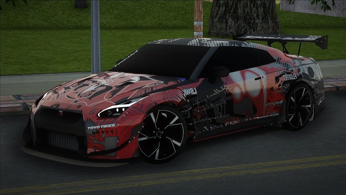 Скачать Nissan GTR R35 для GTA San Andreas