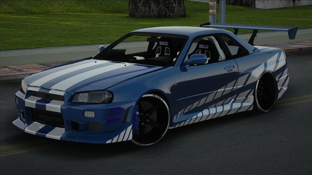 Скачать Nissan Skyline R34 для GTA San Andreas