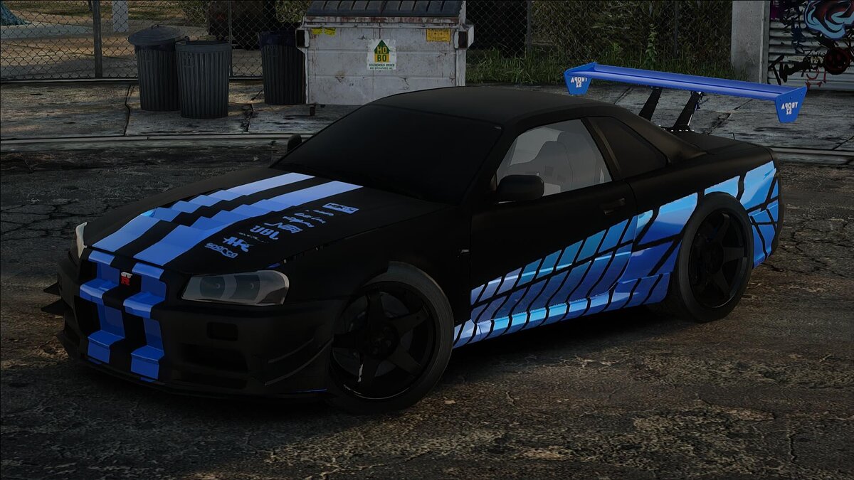 Скачать Nissan Skyline R34 для GTA San Andreas