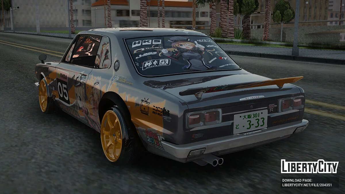 Nissan GT-R Hakosuka 1971 / GTA San Andreas