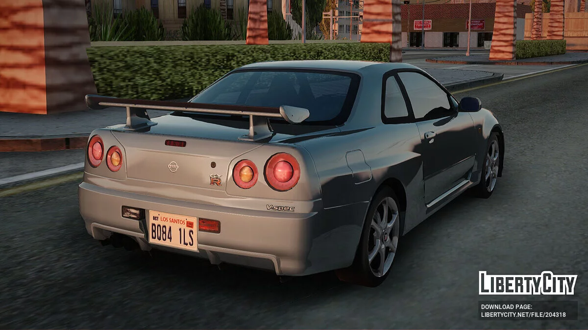 Nissan Skyline GT-R R34 V-spec 1999 / GTA San Andreas