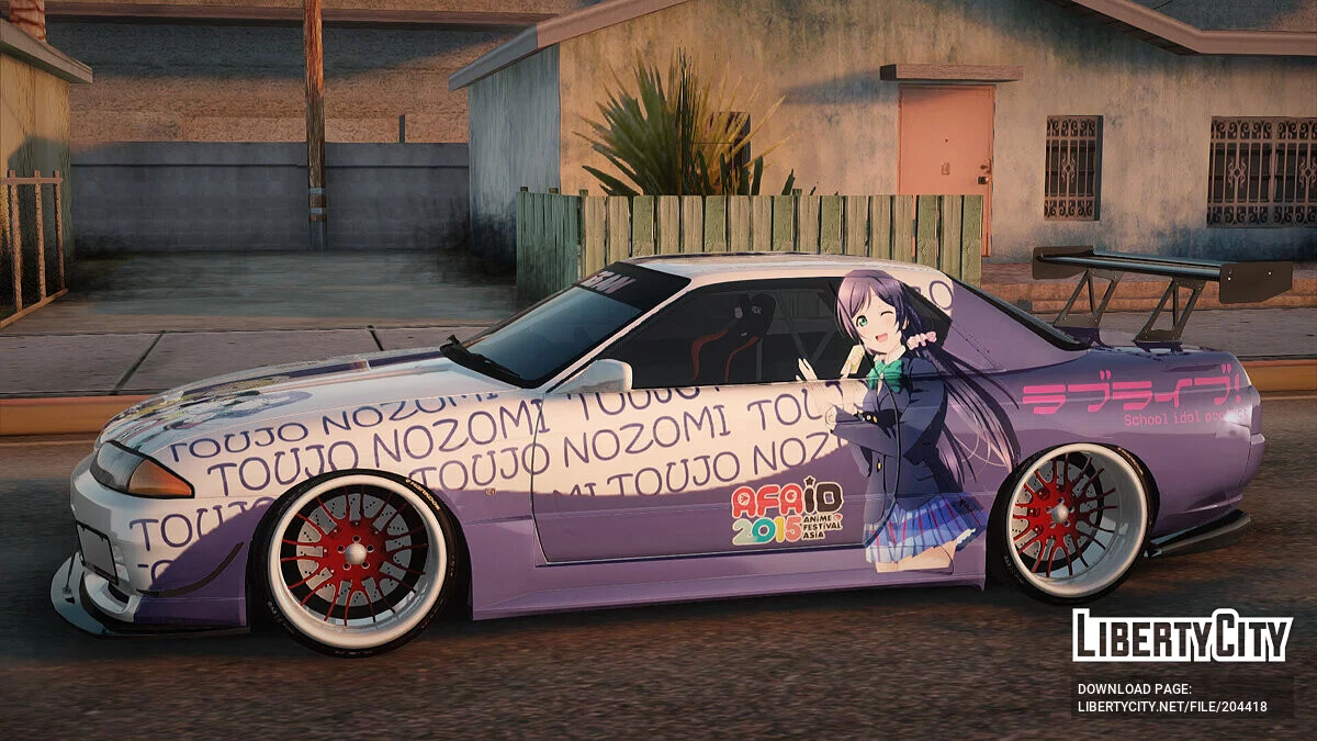 Nissan Skyline R32 Nozomi Toujo Itasha / GTA San Andreas