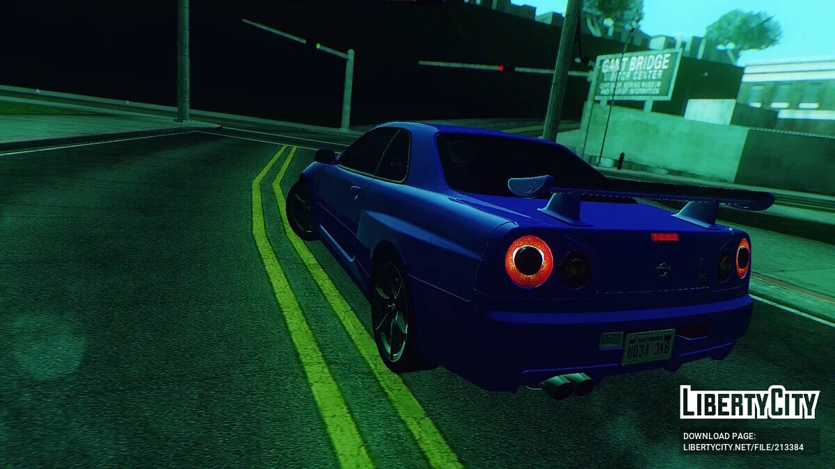 1999 Nissan Skyline GT-R (BNR34) v1.0.1 / GTA San Andreas