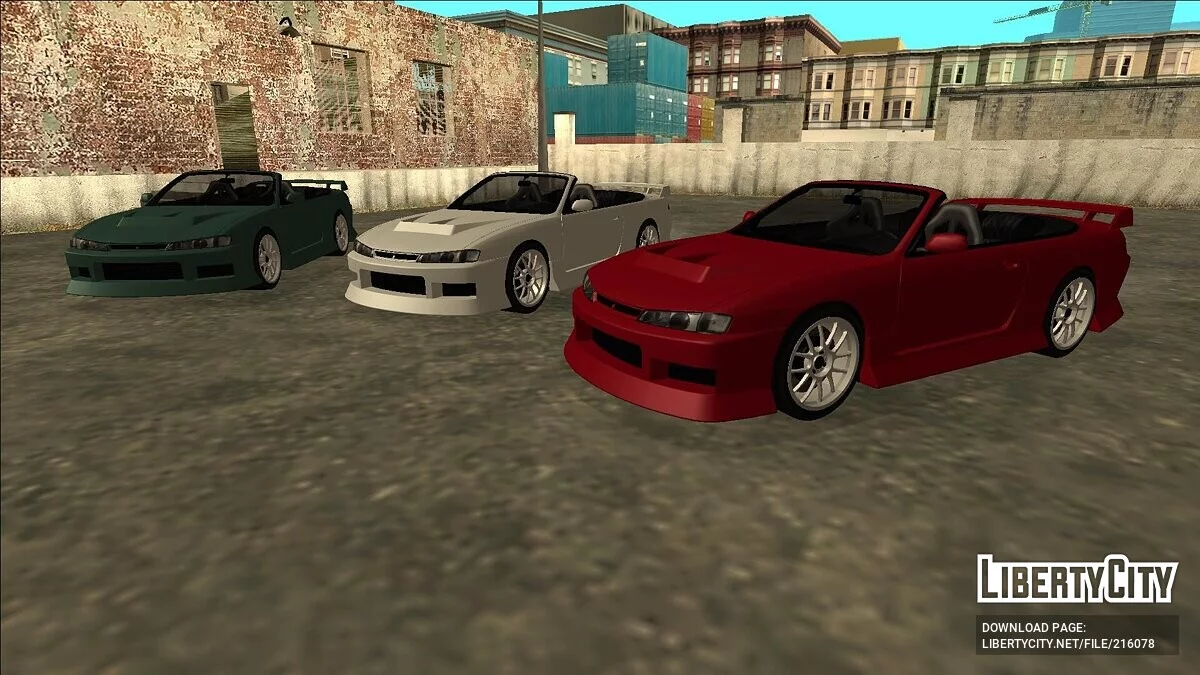 Nissan Silvia S14 Convertible Custom / GTA San Andreas