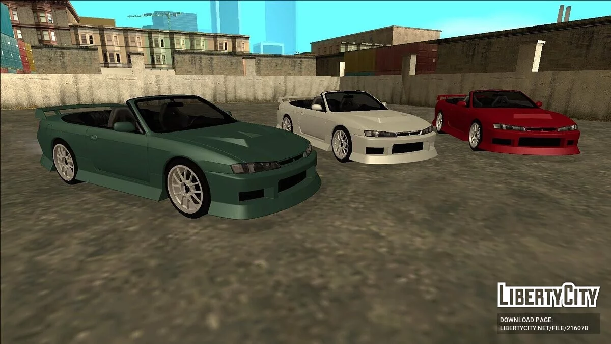 Nissan Silvia S14 Convertible Custom / GTA San Andreas