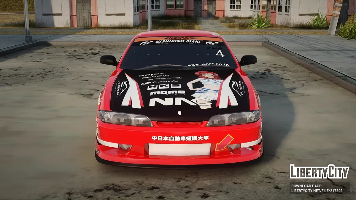 Nissan Silvia S14 Drift Nishikino Maki Itasha / GTA San Andreas
