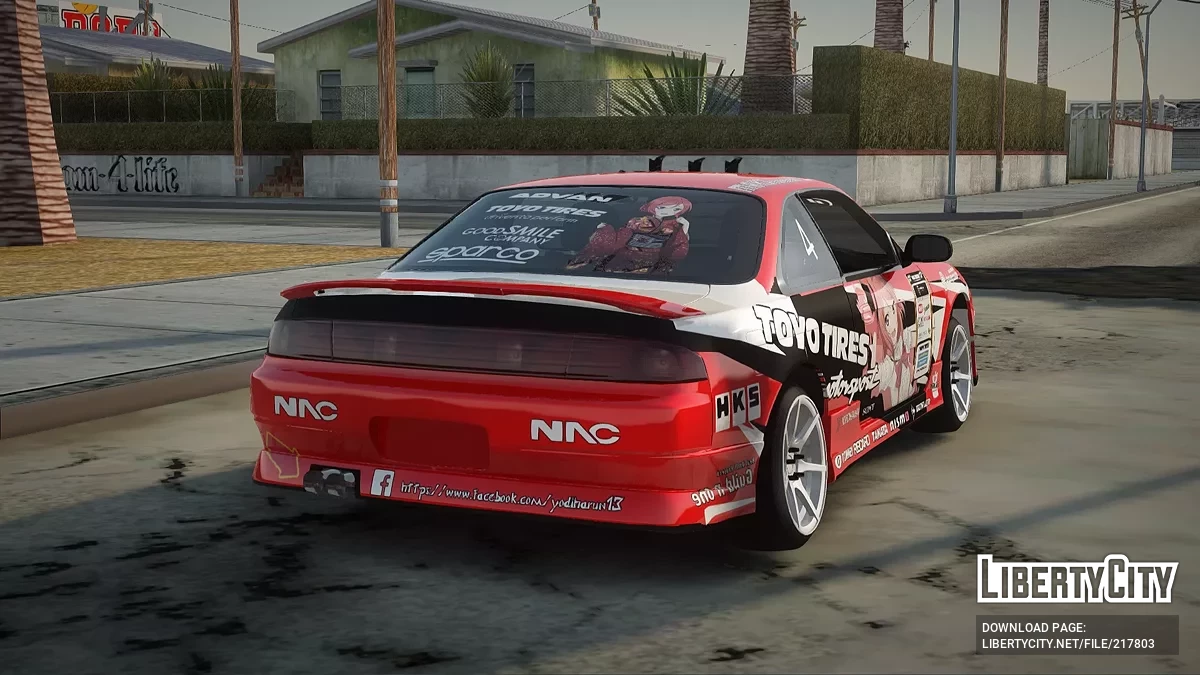 Nissan Silvia S14 Drift Nishikino Maki Itasha / GTA San Andreas