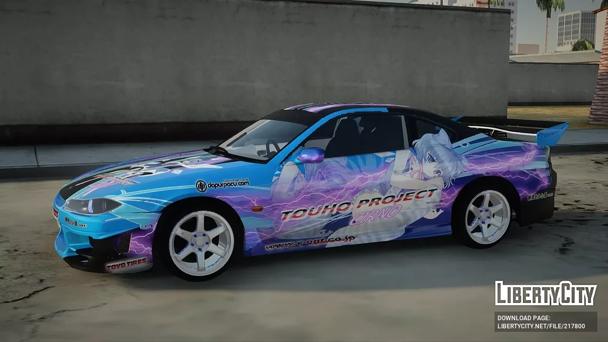 Nissan Silvia S15 Cirno Touho Project Itasha / GTA San Andreas