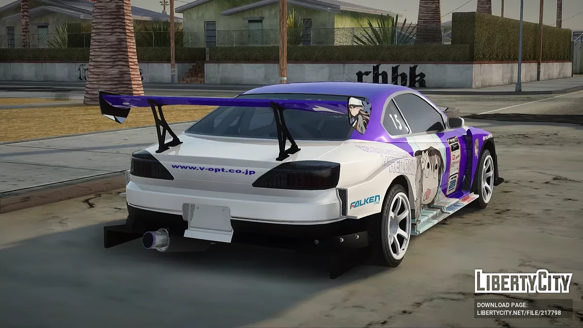 Nissan Silvia S15 Uras D1GP with Mika Girl v2 / GTA San Andreas