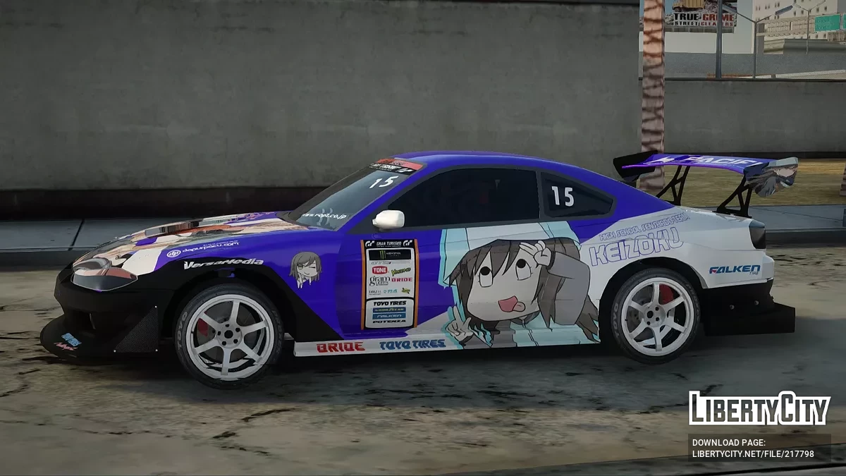 Nissan Silvia S15 Uras D1GP with Mika Girl v2 / GTA San Andreas