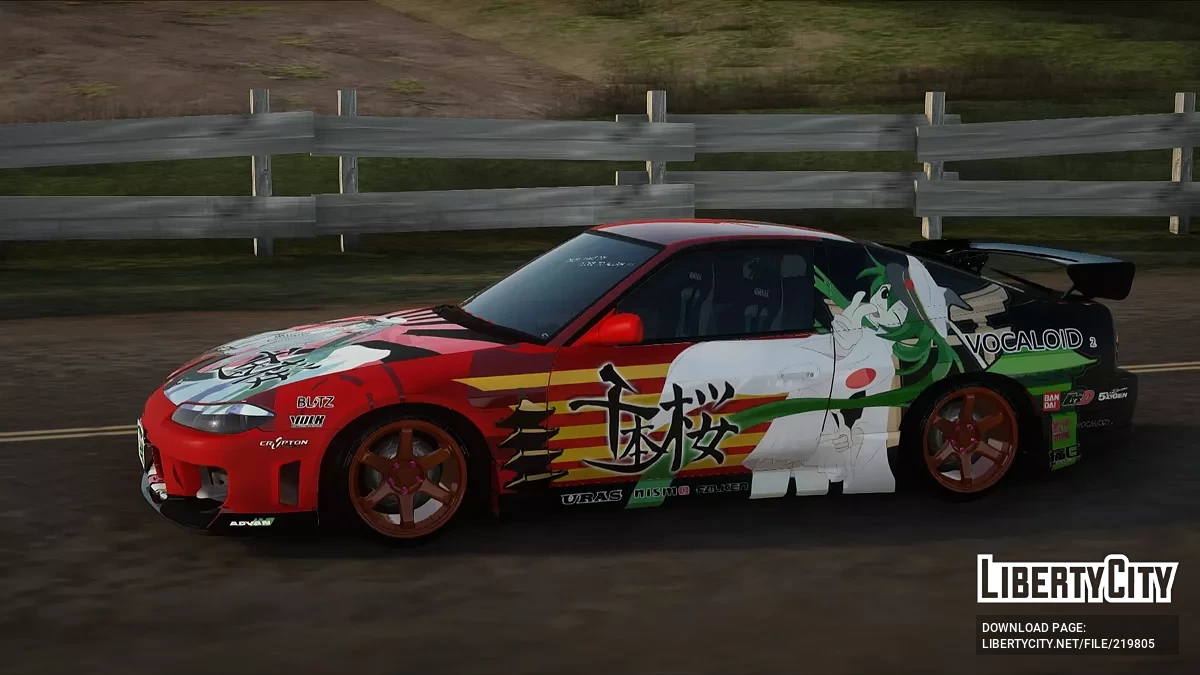 Nissan 180SX Facelift Silvia S15 Hatsune Miku / GTA San Andreas