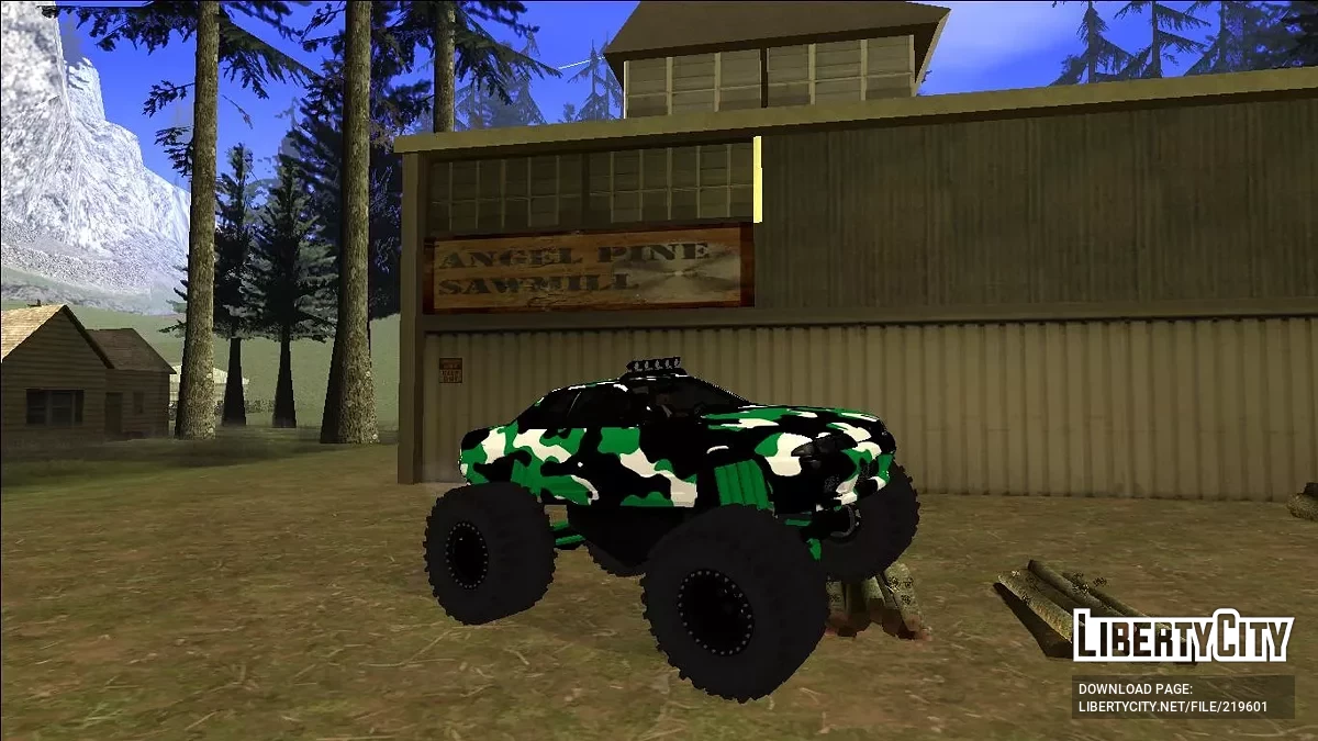 Nissan Skyline R32 Monster Truck Camo / GTA San Andreas