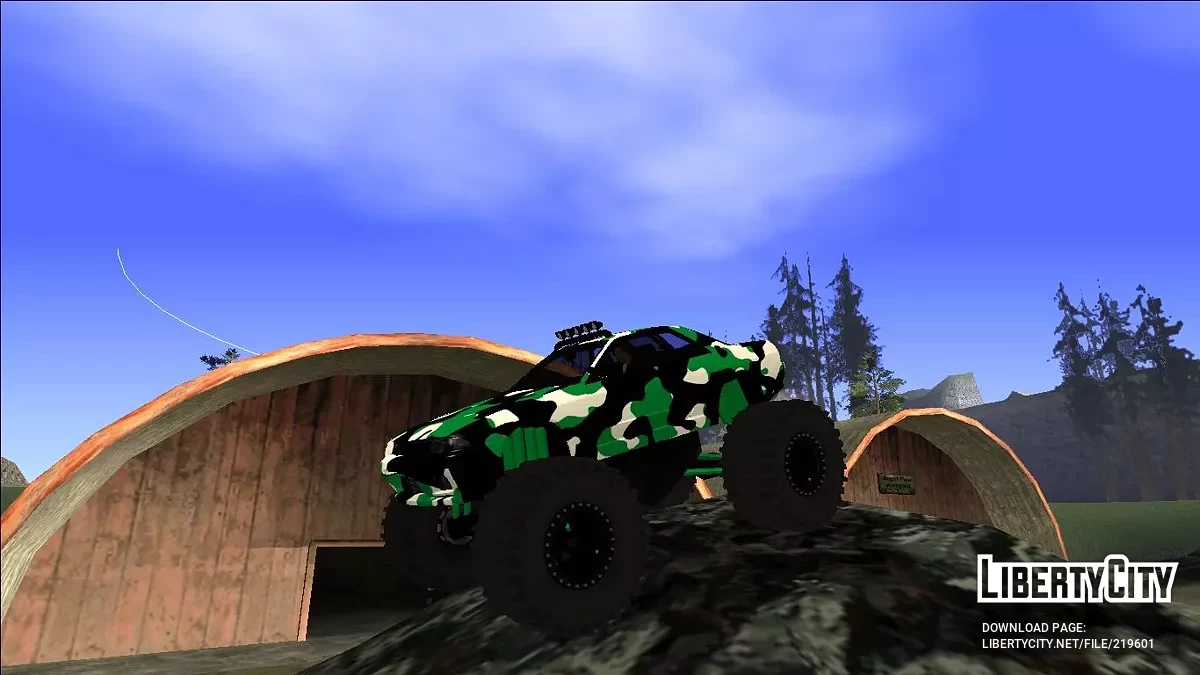 Nissan Skyline R32 Monster Truck Camo / GTA San Andreas