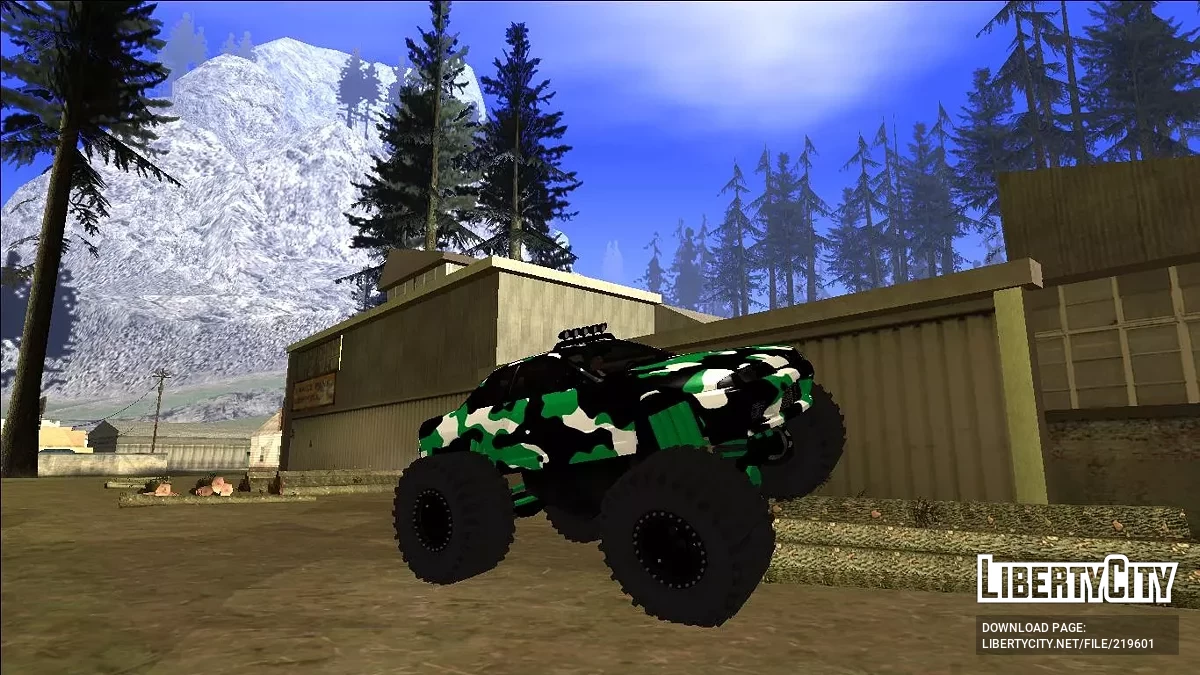 Nissan Skyline R32 Monster Truck Camo / GTA San Andreas