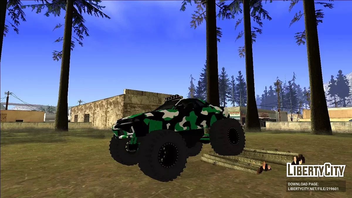 Nissan Skyline R32 Monster Truck Camo / GTA San Andreas
