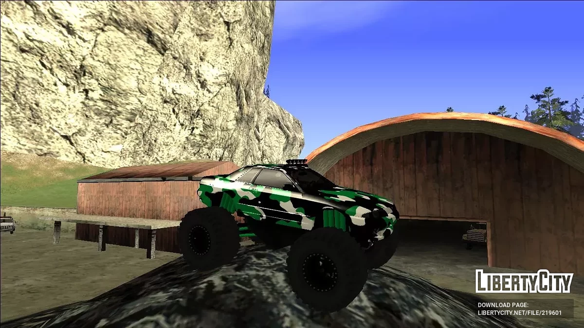 Nissan Skyline R32 Monster Truck Camo / GTA San Andreas