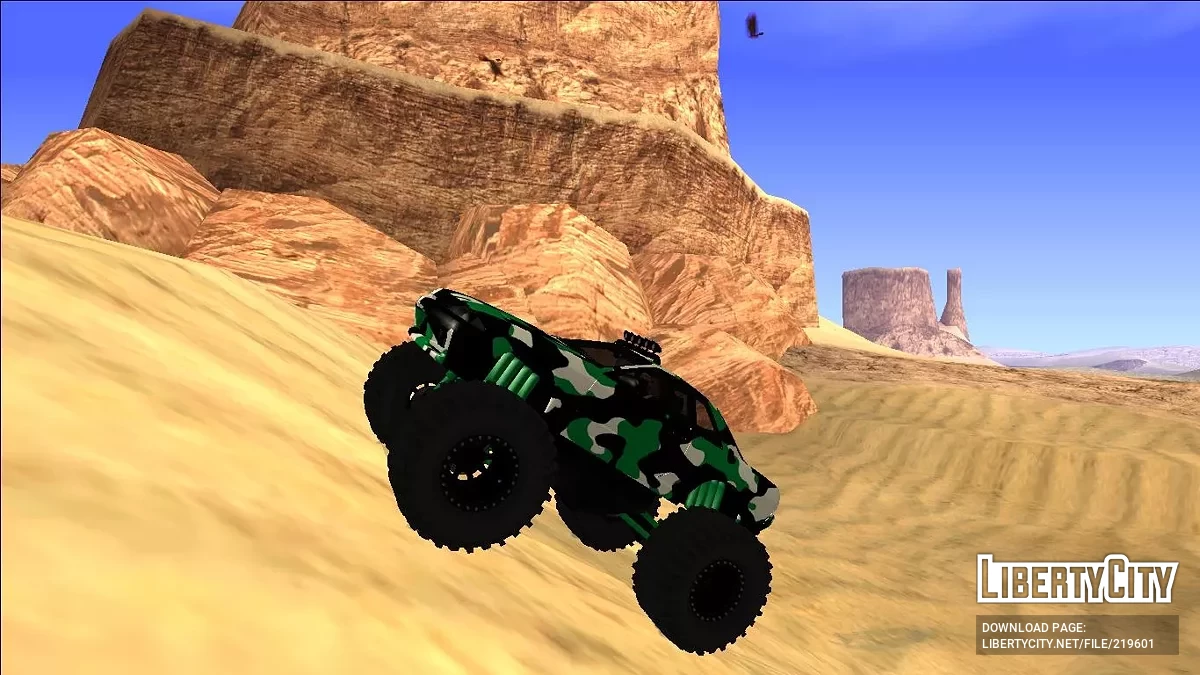 Nissan Skyline R32 Monster Truck Camo / GTA San Andreas