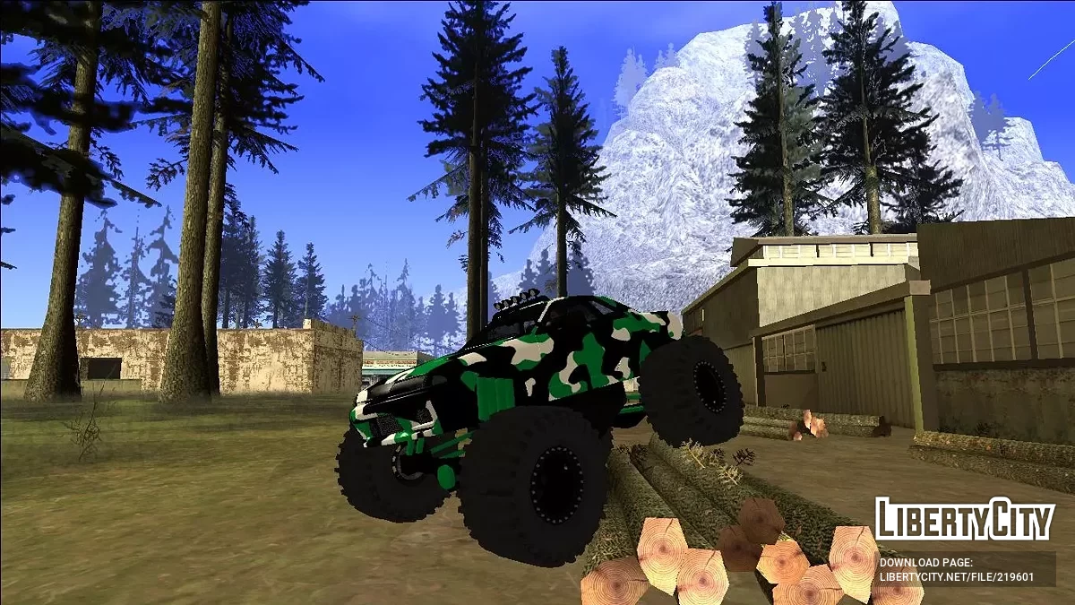 Nissan Skyline R32 Monster Truck Camo / GTA San Andreas