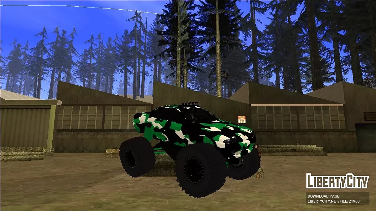 Nissan Skyline R32 Monster Truck Camo / GTA San Andreas