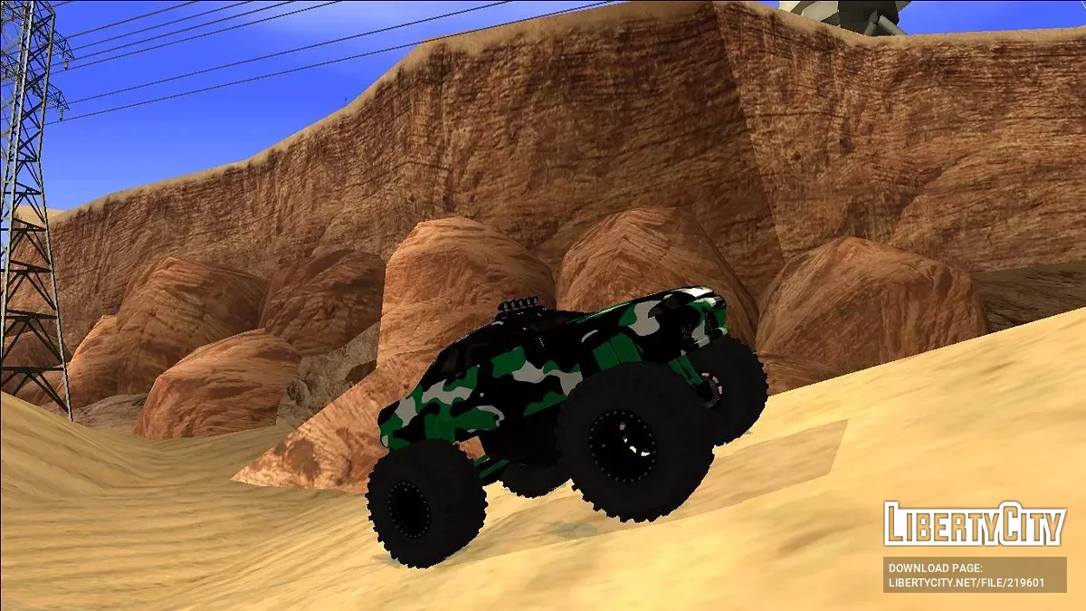 Nissan Skyline R32 Monster Truck Camo / GTA San Andreas