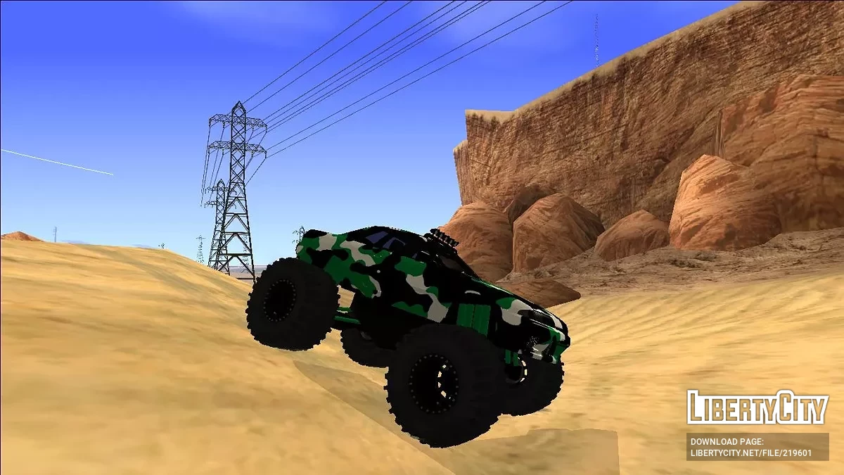 Nissan Skyline R32 Monster Truck Camo / GTA San Andreas