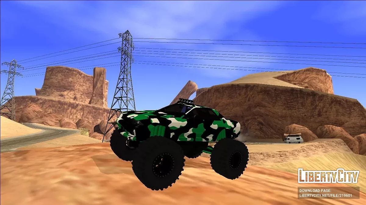 Nissan Skyline R32 Monster Truck Camo / GTA San Andreas