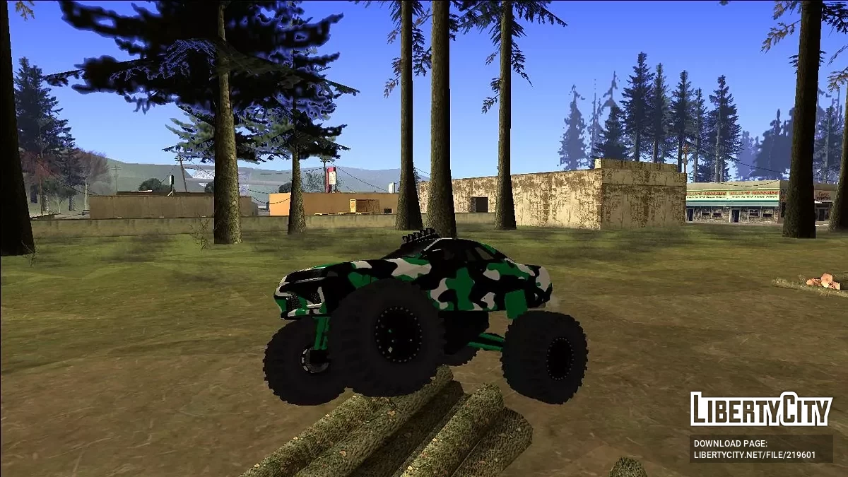 Nissan Skyline R32 Monster Truck Camo / GTA San Andreas