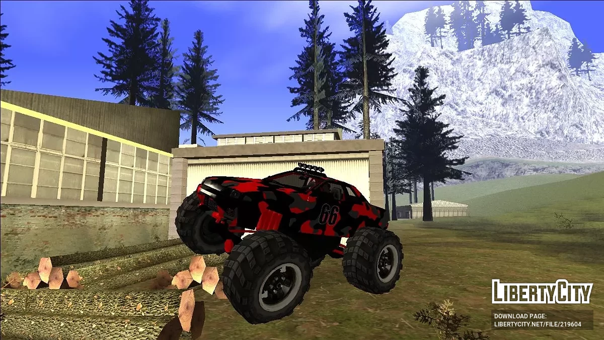 Nissan Skyline R32 Monster Truck Camo / GTA San Andreas