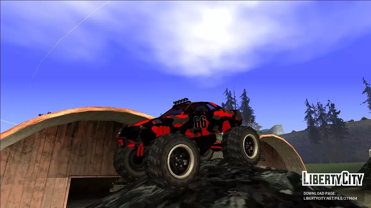 Nissan Skyline R32 Monster Truck Camo / GTA San Andreas